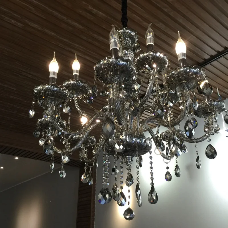 Светодиодный Домашний Светильник для люстры современный черный серый