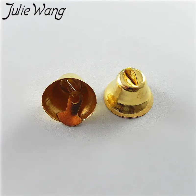 Julie Wang 50 шт. металлический сплав маленькие колокольчики подвески для ожерелья