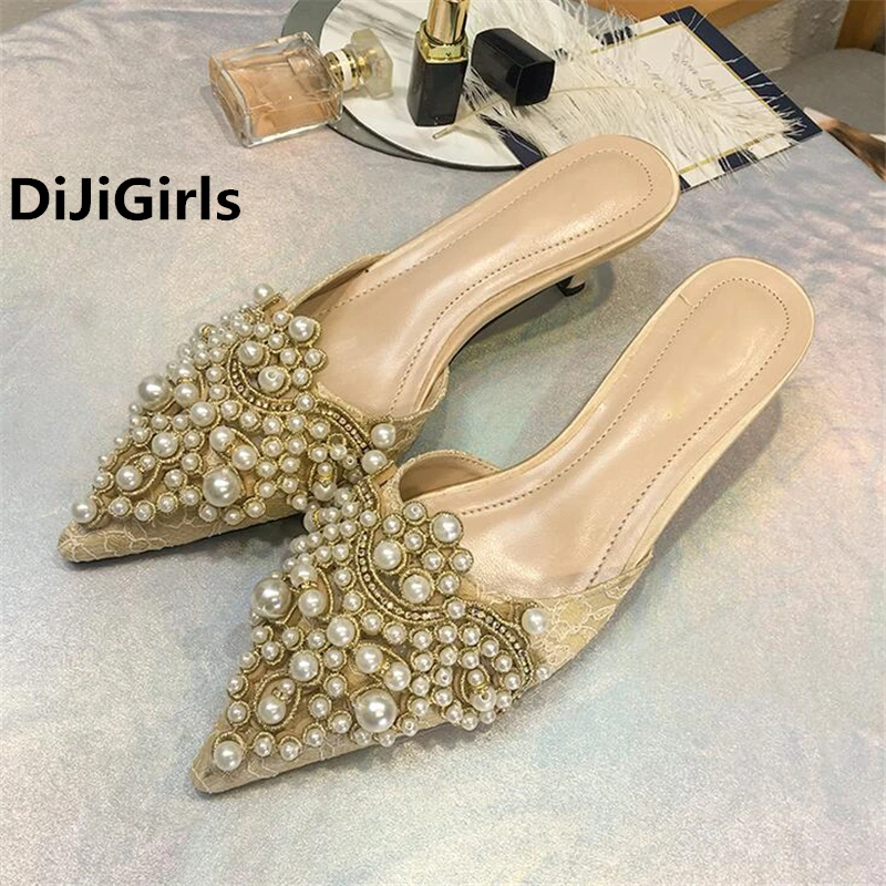 DiJiGirls/летние благородные женские босоножки на низком каблуке Вьетнамки
