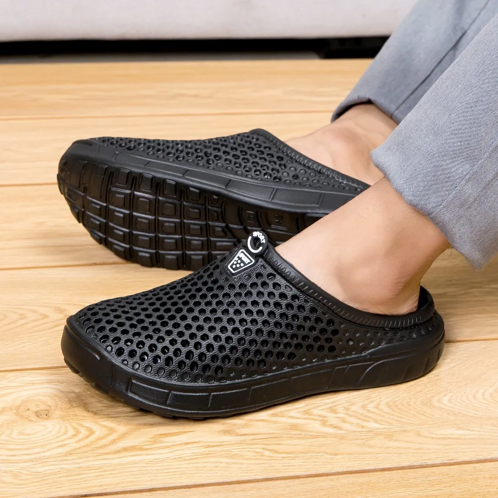 Мужские зимние сандалии пляжная обувь теплые Шлепанцы из плюша для сада