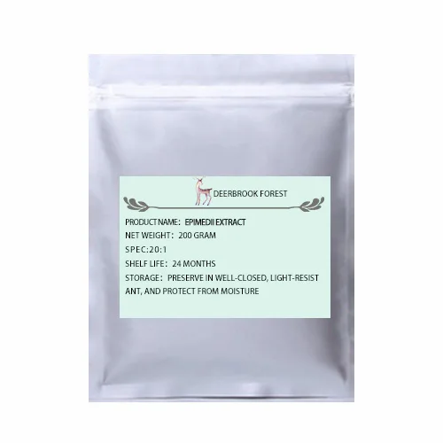 200g(7.06oz) USDA и EC сертифицированный органический экстракт Epimedii 20:1 icariin органические горянки крупноцветной экстракт 20:1 - Цвет: 200g(7.06oz)