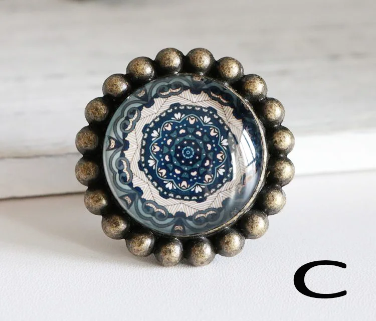 Европейская ручка из хрустального стекла с одним отверстием винтажные Ретро