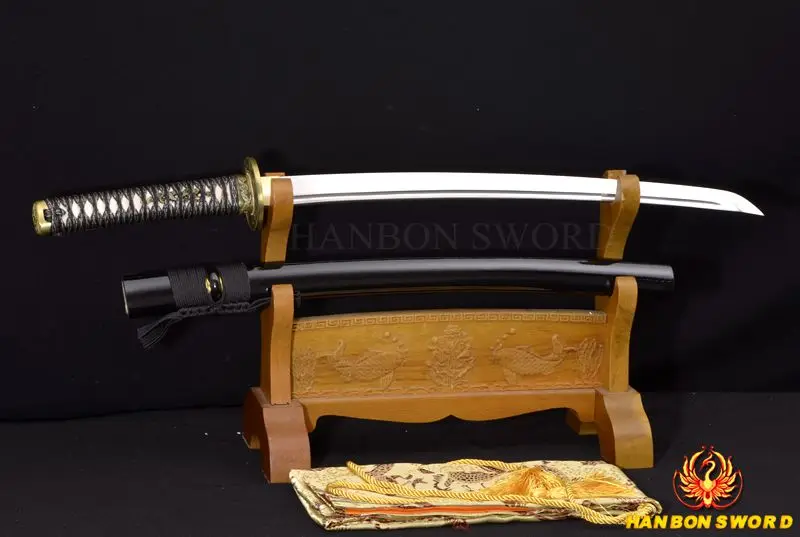 

31"JAPANESE SAMURAI DRAGON SWORD WAKIZASHI 1060 HIGH CARBON STEEL FULL TANG BLADE BATTLE READY