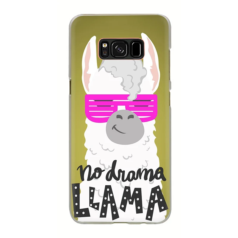H11 Kawaii милый Llama Альпака животные жесткий чехол для телефона samsung S7 Edge S8 S9 S10 Plus S10e Note 8 9 10 M10 M20 M30 M40 - Цвет: H11