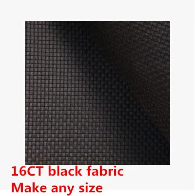 Холст 16CT черный 150X50cm или сделать любой размер Фабрика магазин Ткань Вышивка