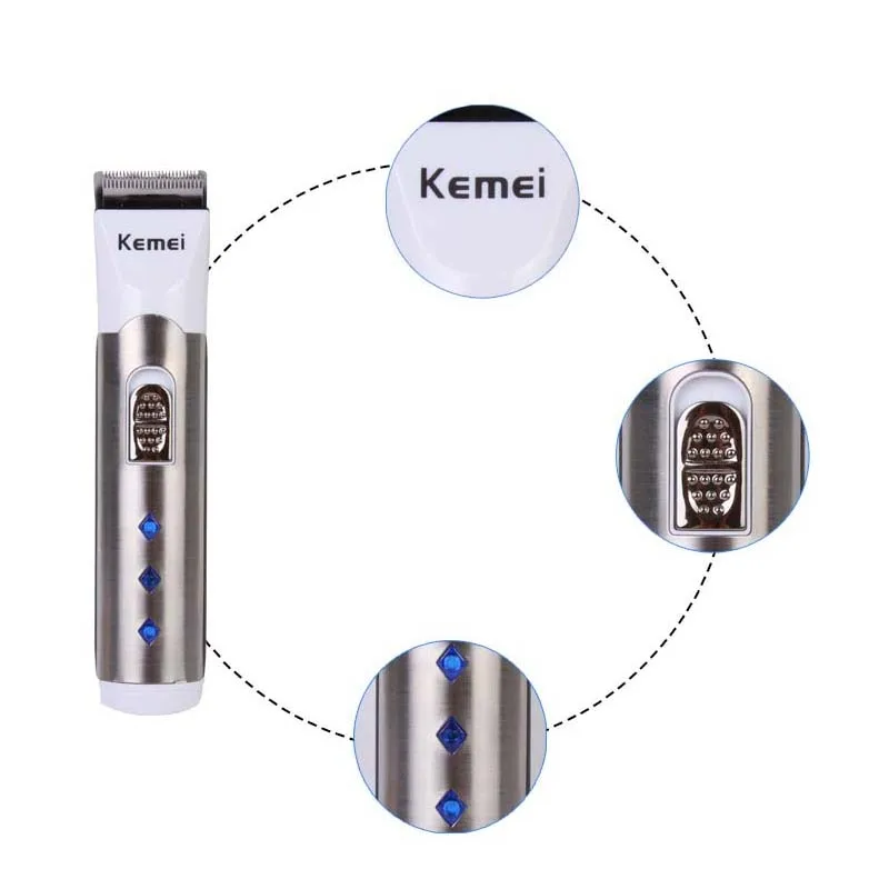 Kemei KM 3008B новый дизайн перезаряжаемая машинка для стрижки волос Триммер высокого
