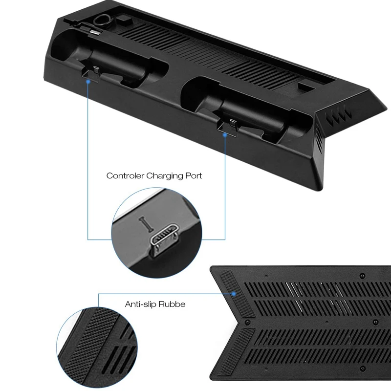 JKING игра консольная стойка для PS4 Slim консоли вертикальная игровая док-станция с