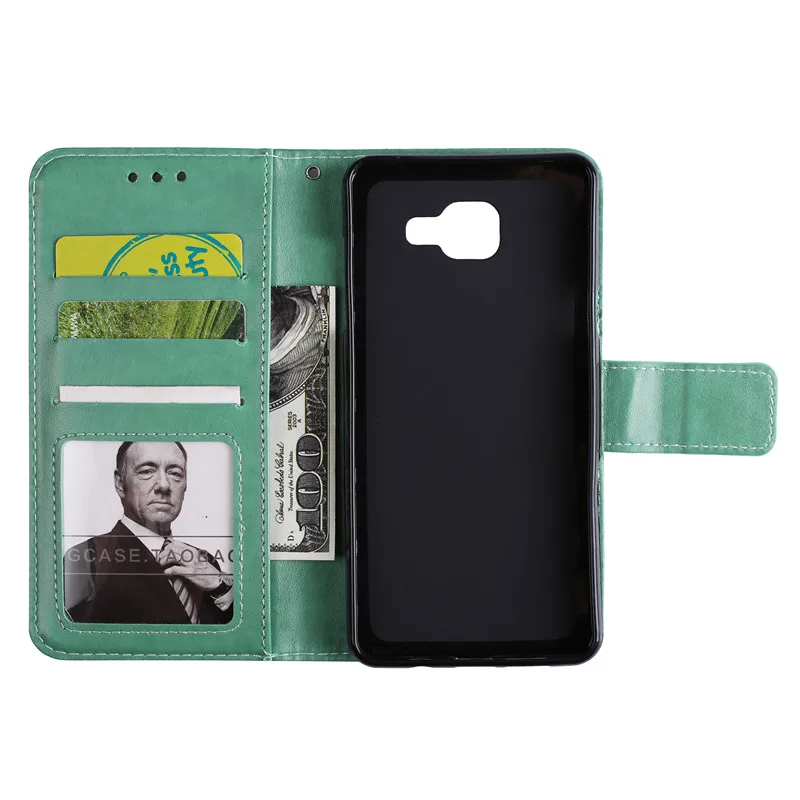 Роскошный цветок кожа флип Fundas бренд Чехол для Coque Samsung Galaxy A3 A310 sm-a310f A5 A510 sm-a510f крышка чехол