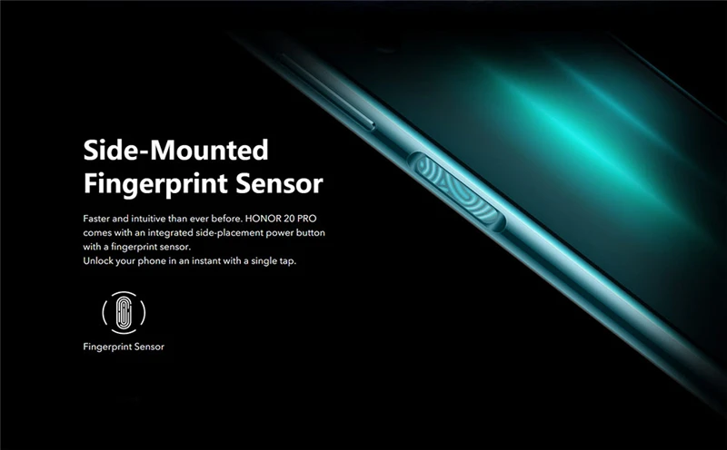 Мобильный телефон Honor 20 Pro Kirin 980, Android 9, 6,26 дюймов, ips, 2340X1080, 8 ГБ ОЗУ, 128 Гб ПЗУ, NFC, Мп+ 32 МП, отпечаток пальца