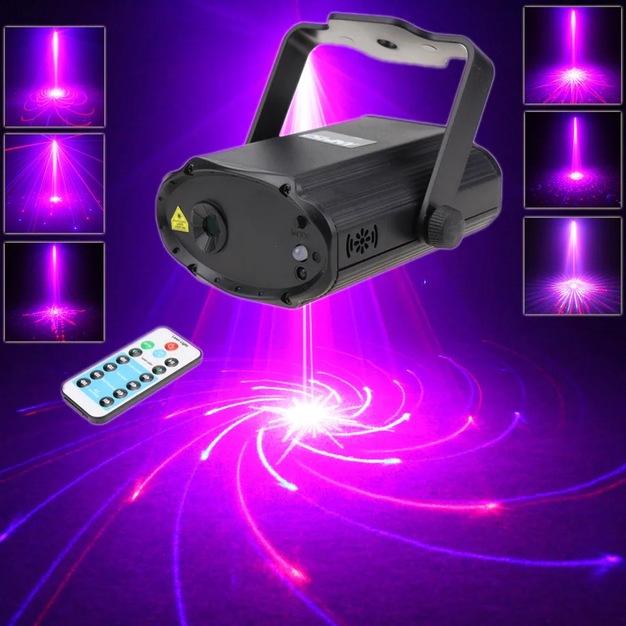 ESHINY Mini R&B Laser 32 Patterns Projector Dance Disco Bar Family Party Xmas DJ environment Stage Lighting Lights Show T169D3
