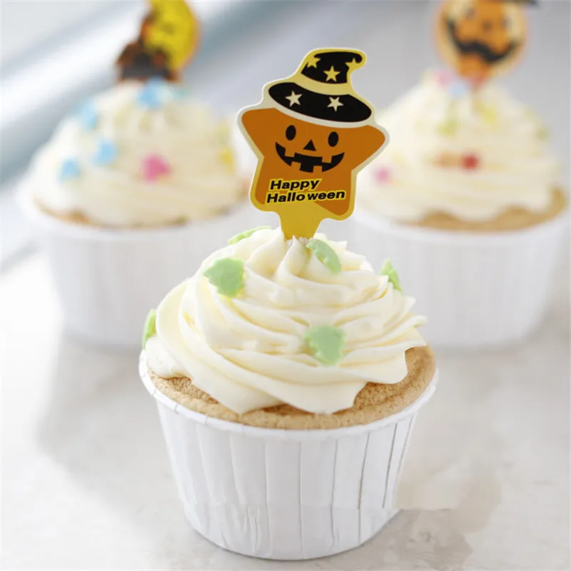 Украшения для торта в виде тыквы 100 шт. Хэллоуин Вечеринка | Дом и сад