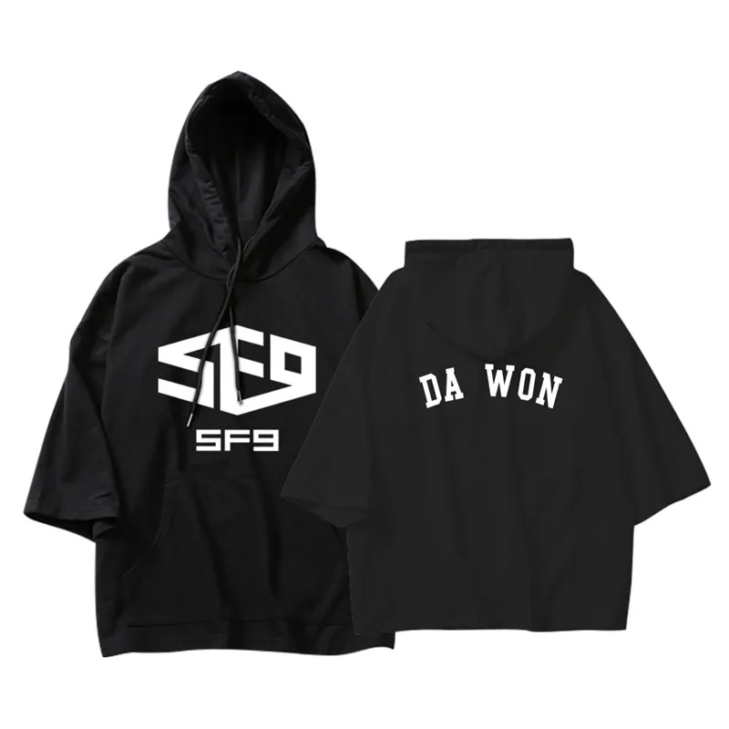 KPOP/Корейская мода SF9 CHANI DAWON TAEYANG ZUHO хлопковые тонкие толстовки с капюшоном