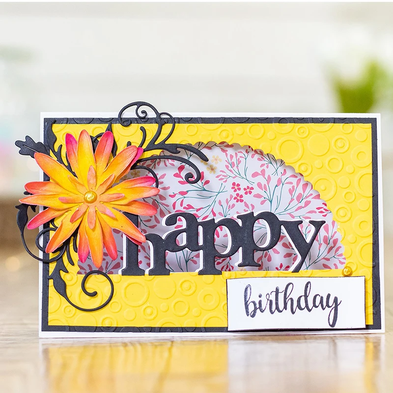 Arc Frame обнимает Hello Happy Letters трафареты для резки металла DIY скрапбукинга украшения