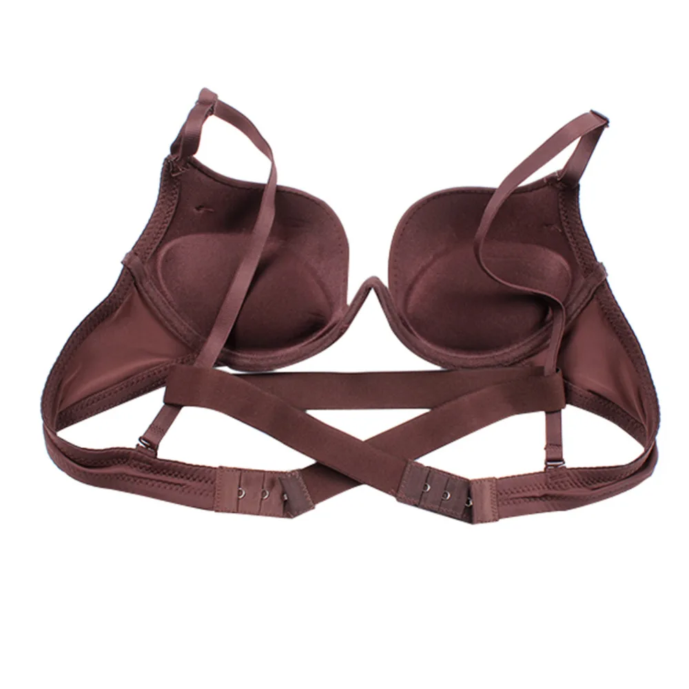 Модный сексуальный женский бюстгальтер с глубоким U образным вырезом пуш ап