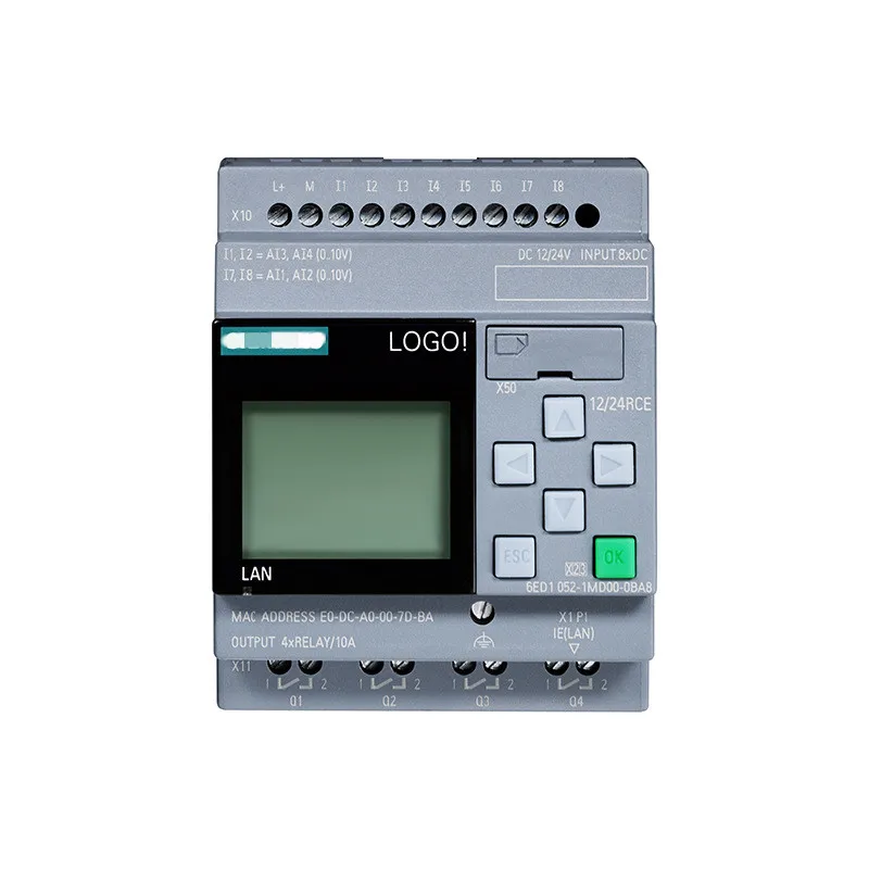 

6ED1052-1MD08-0BA0 PLC 12/24RCE с дисплеем модуль 12/24 В постоянного тока/реле 8 DI 4AI обновленная версия 6ED1052-1MD08-0BA1