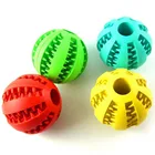Игрушка для собак, интерактивные резиновые шарики, мяч для собак и кошек жевательные игрушки для щенков, жевательные игрушки, мячики для чистки зубов, еда