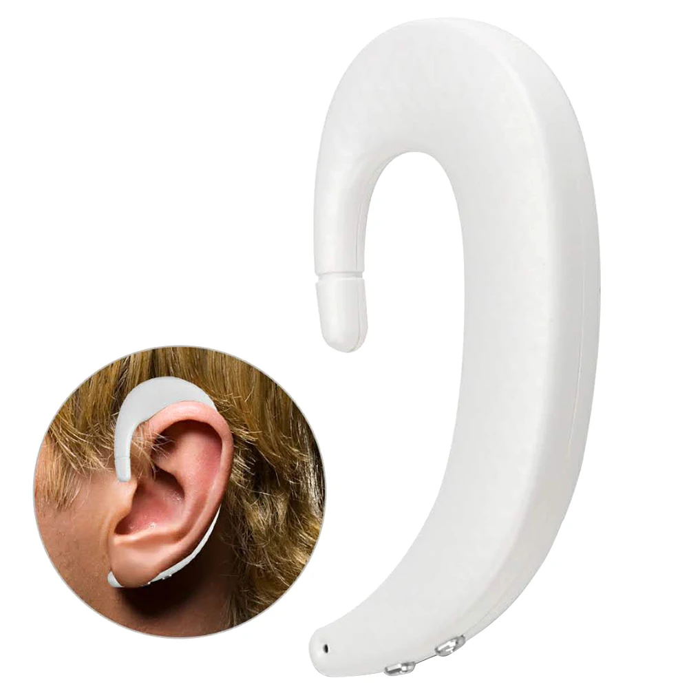 Белый Bluetooth костной проводимости наушники беспроводные стерео наушники гарнитура микрофон HSJ-19 - Цвет: Белый