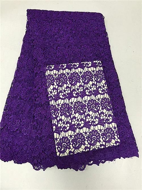 Горячая Распродажа замечательный Дизайн фиолетовый водорастворимые кружева с