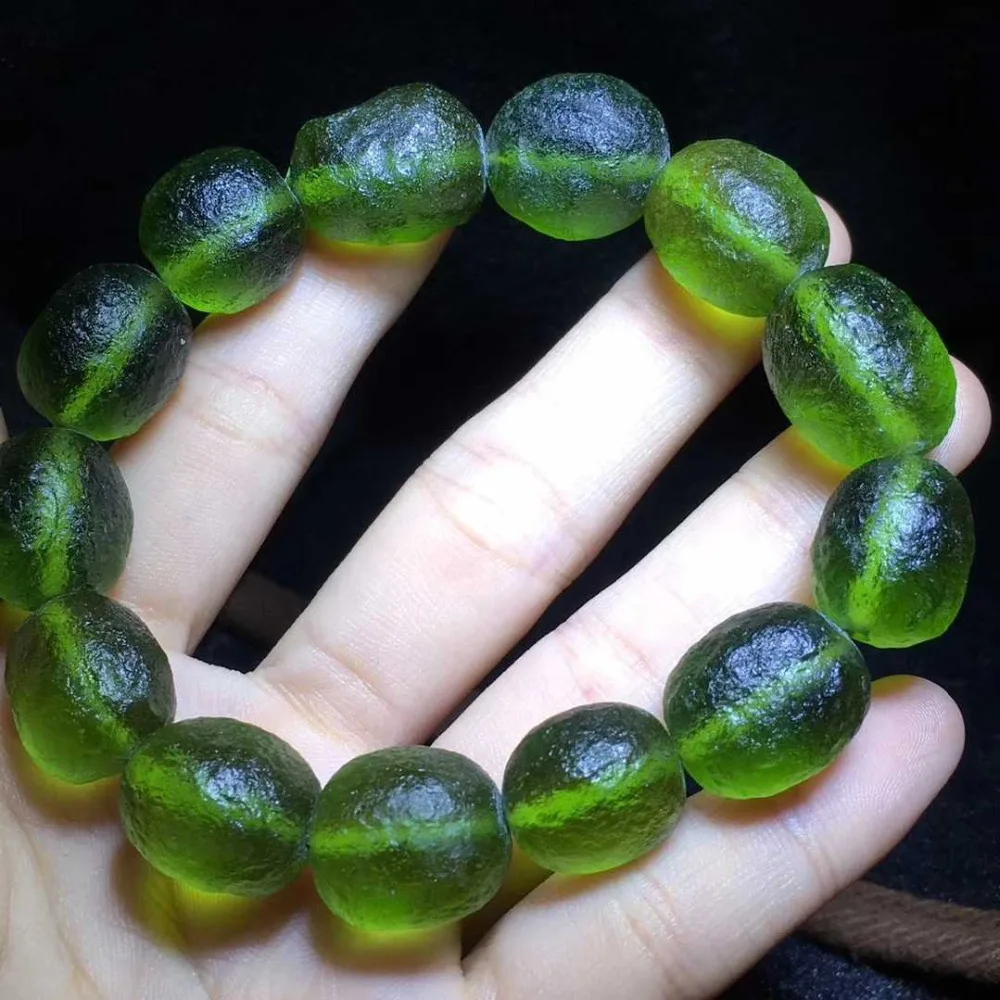 100% класс раннего света металлический ударопрочный стеклянный браслет из бисера |