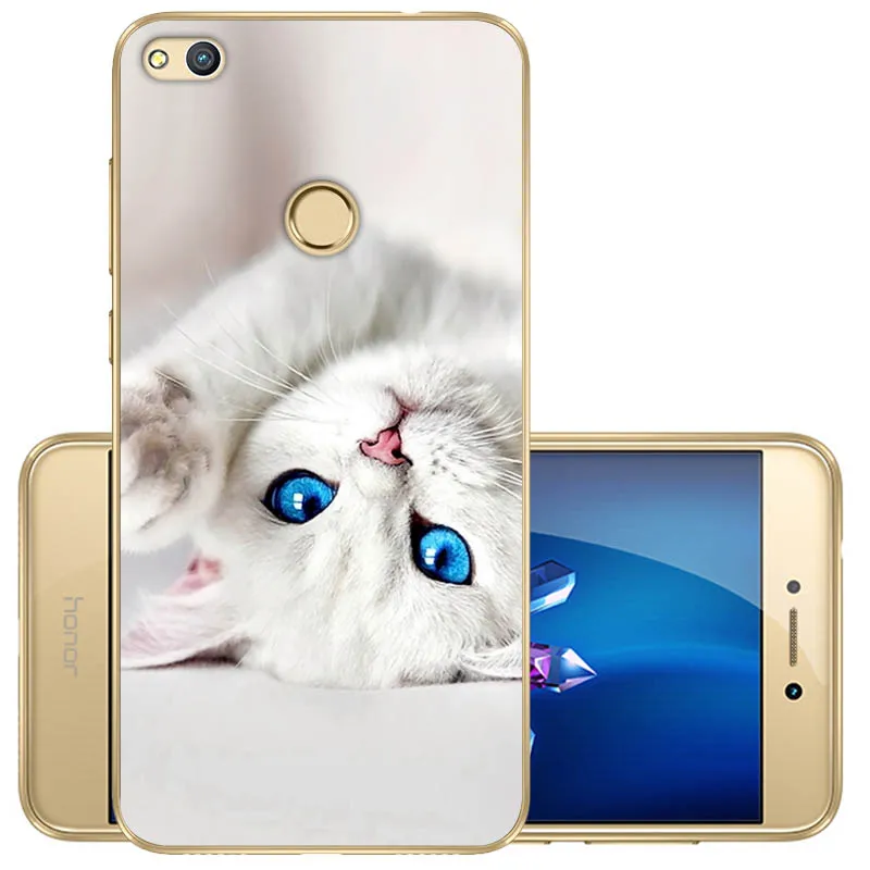 Чехол для Huawei honor 8 lite Мягкий Силиконовый ТПУ чехол 5 2 дюйма задняя защитная крышка