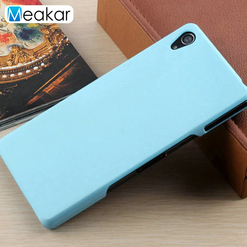 sky blue Матовая Пластик Coque 5.2For sony Xperia Z2 чехол для sony Xperia Z2 Z 2 D6503 D6502 D6543 телефона чехол-лента на заднюю панель - Цвет: sky blue