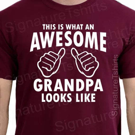 

This Is What An Awesome Grandpa Looks Like - Gift For Grandpa - Funny Mens t-shirt More Size and Colors-A072