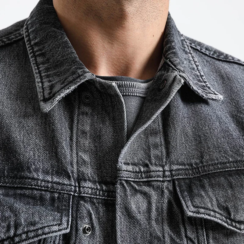 Мужская куртка из денима SIMWOOD повседневная джинсовая курточка 100% хлопка 2019