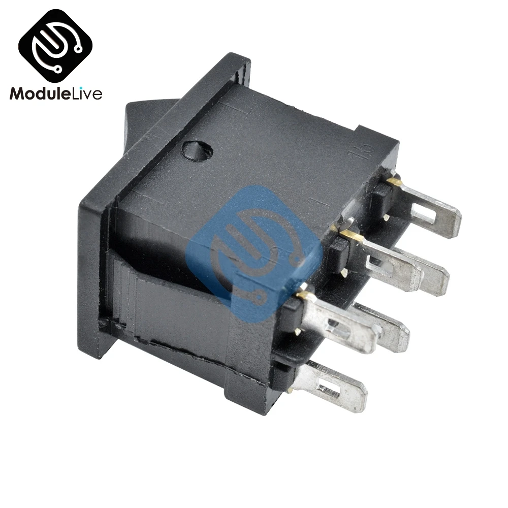 6Pin 6 шпильки DPDT ВКЛ-ВЫКЛ-на 3 позиции оснастки Boatlike кулисный переключатель переменного тока 6A/250V 10A/125V