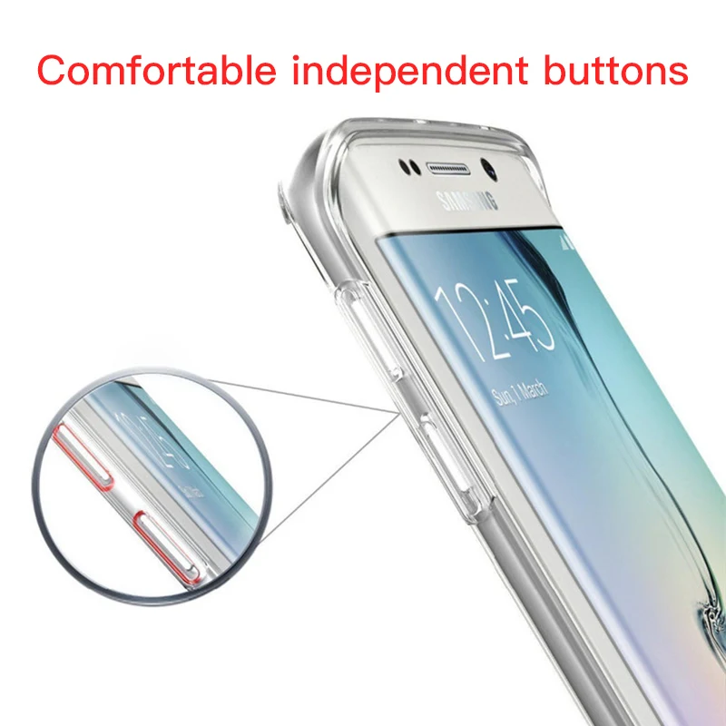 Мягкий 360 Полный чехол силиконовый для Samsung Galaxy S8 S7 S6 edge S5 J3 2017 J327P J7 J720 NOTE 4 3 A3 A320 |