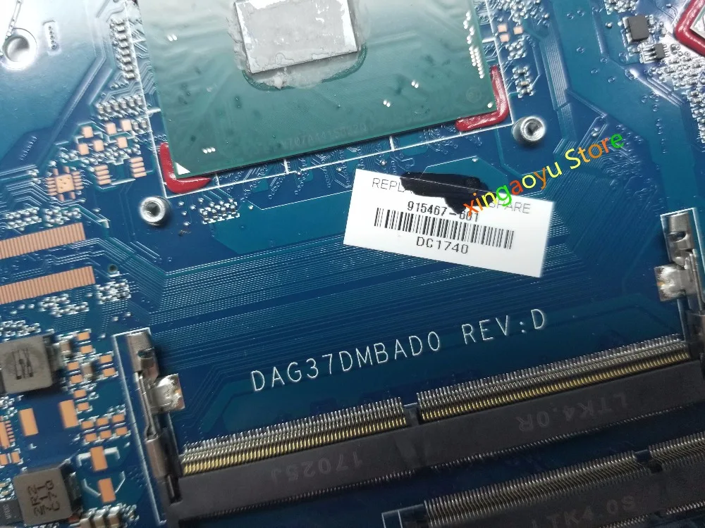 Для HP PAVILION 17 AB W series Материнская плата ноутбука DAG37DMBAD0 G37D 915467 601 материнская w/ 1050 4