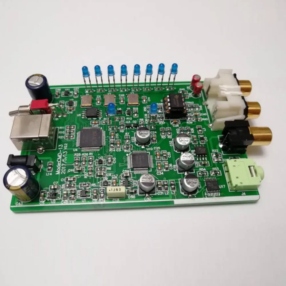 SAOMAI USB Внешняя HIFI звуковая карта AK4490 цифровой аудио Dac декодер DSD64-256 PCM 32 бит-384 k USB в коаксиальном SPDIF 3,5 мм выход