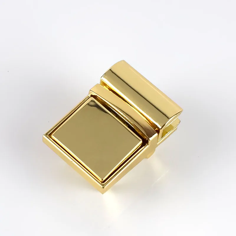 gold 2 шт. Meetee сумки Поворотный замок фурнитура Аксессуары металлический поворотный замок Пряжка переключатель замок защелка замок для сумки замок E6-5 - Цвет: gold
