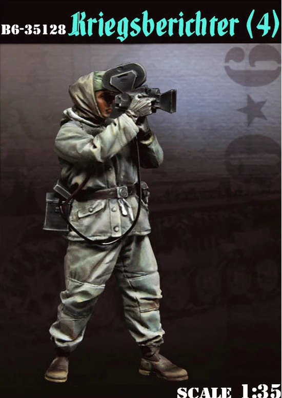 1/35 военный корреспондент солдат из смолы GK военная тема Второй мировой войны