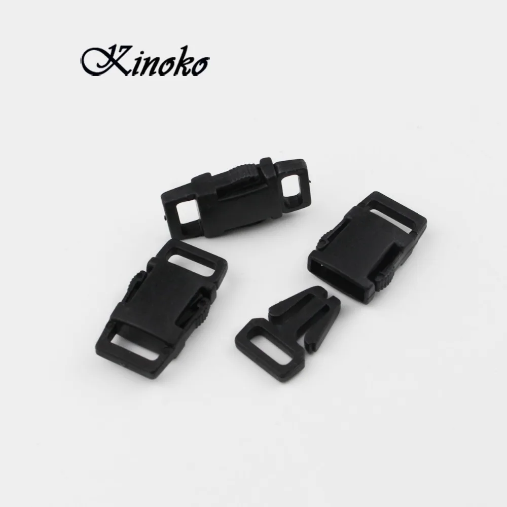 20 шт. 10 мм пластиковые пряжки с боковым креплением для Паракорда браслета рюкзаки