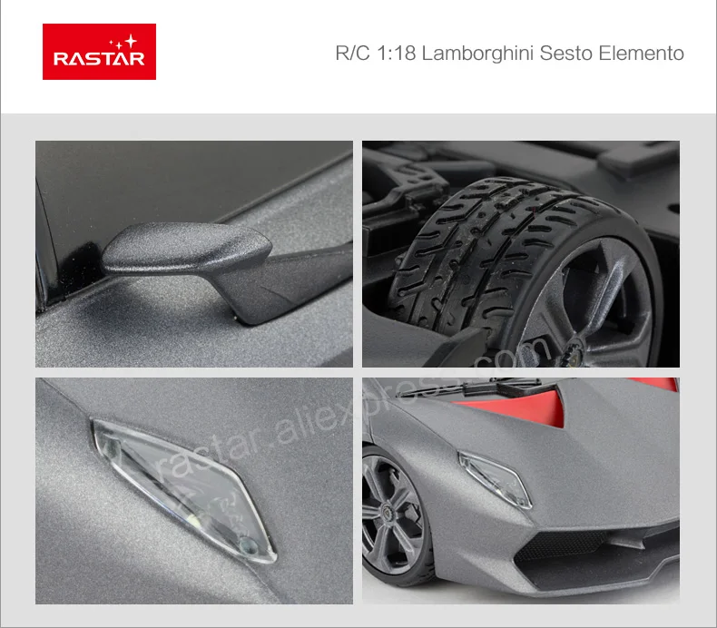 Rastar licensed rc автомобиль R/C 1:18 Lamborghini Sesto Elemento мини-автомобиль игрушка для детей пульт дистанционного управления автомобилем 53700