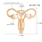 1 шт. оригинальность Металл личность горячий стиль человеческого тела орган матка значок для одежды Брошь булавка значки на рюкзак декоративная брошь