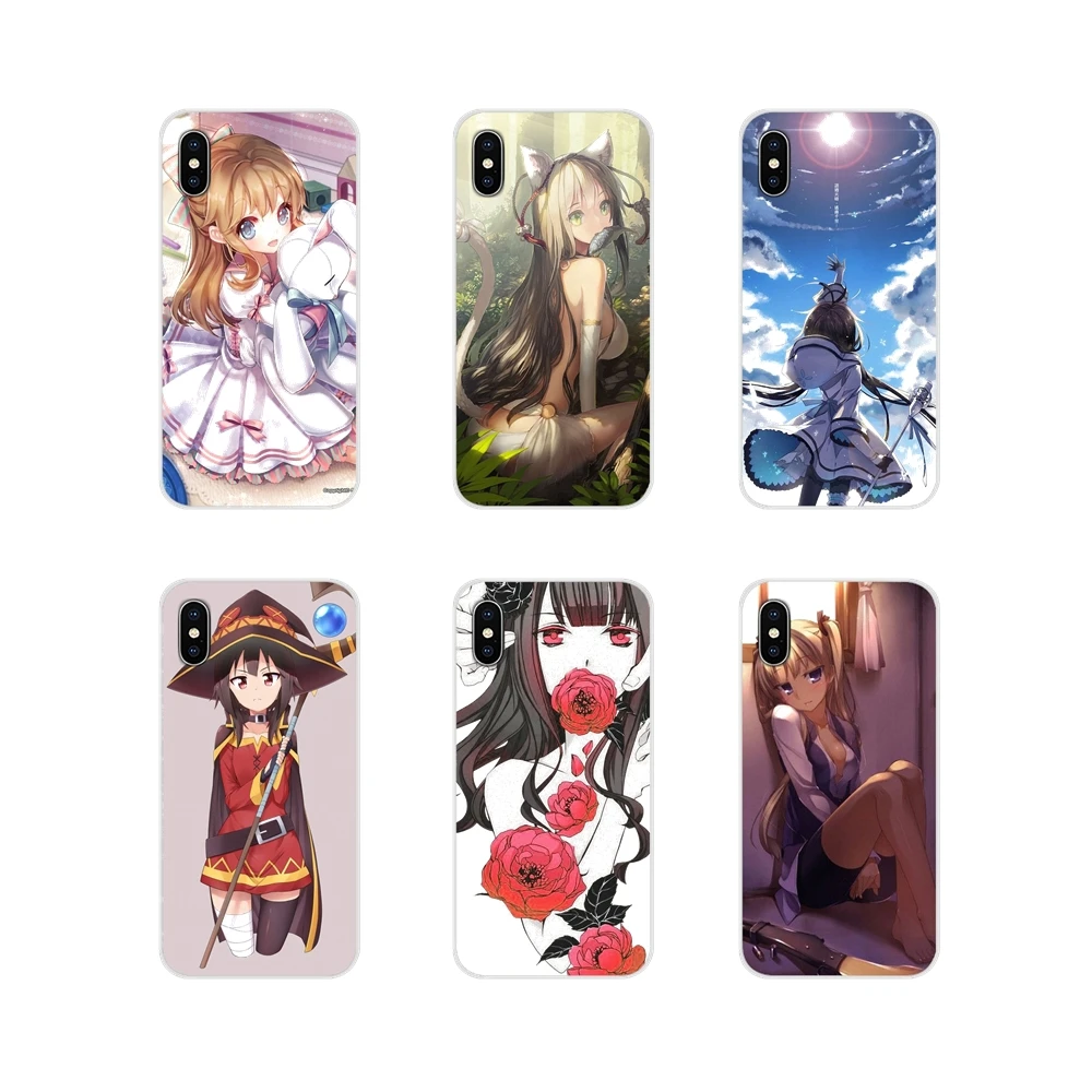 Аксессуары Чехлы для телефона Kawaii Anime Girl Samsung Galaxy A3 A5 A7 A9 A8 Star A6 Plus 2018 2015 2016 2017 |