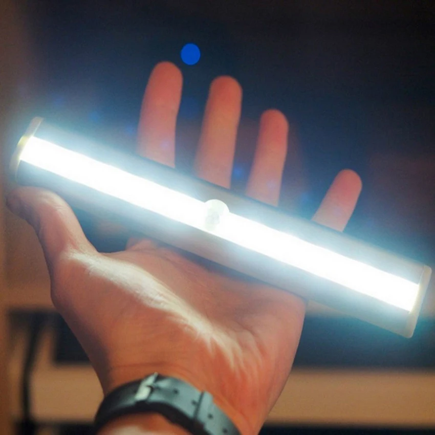 Светодиодный nfrared детектор движения Беспроводной датчик освещения шкаф Ночная