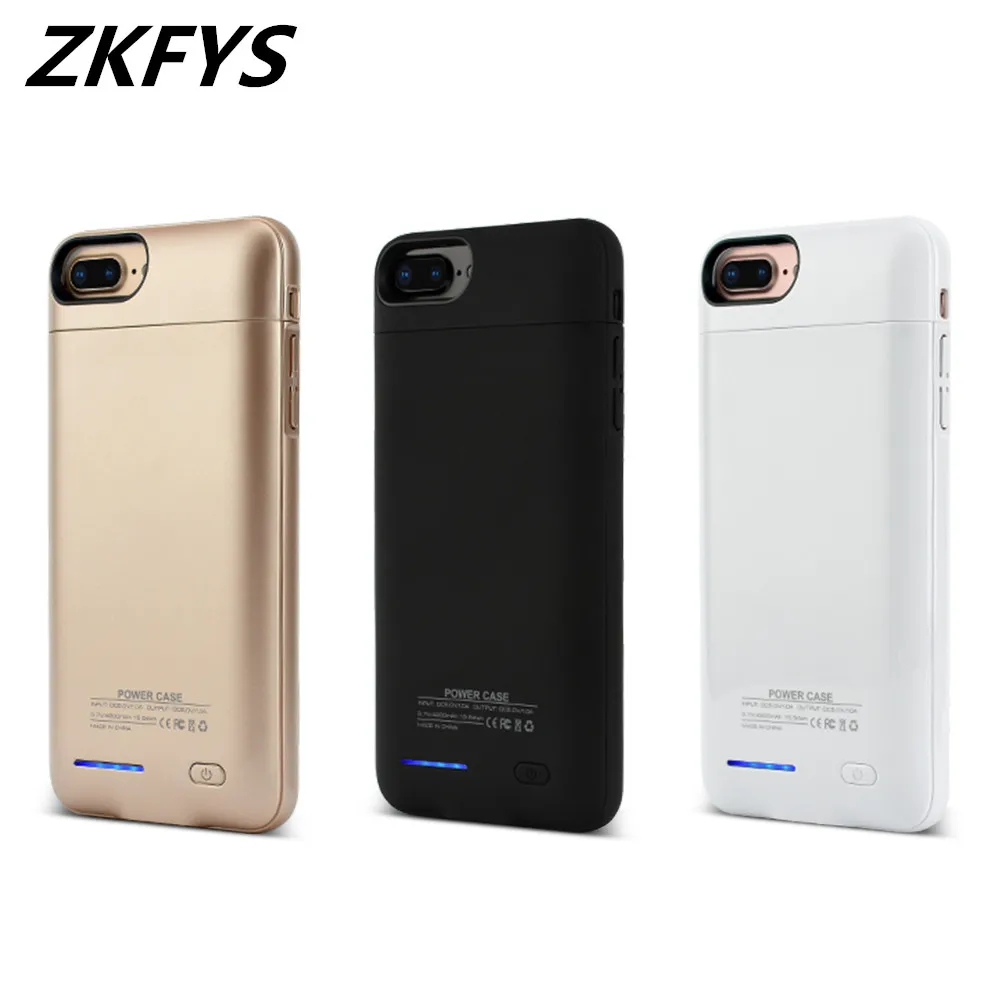 

ZKFYS 3000mAh Portable Powerbank Charger Battery Cover For iPhone 6 6s 7 8 Battery Case Slim Magnetic Power Bank Charging Case
