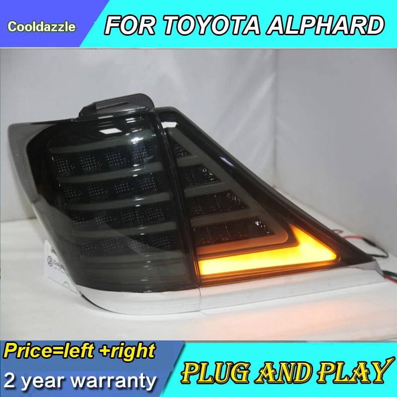 Для TOYOTA Alphard светодиодный задний фонарь 2007 2008 2009 2010 2011 2012 2013 год задний фонарь стояночный сигнал поворота