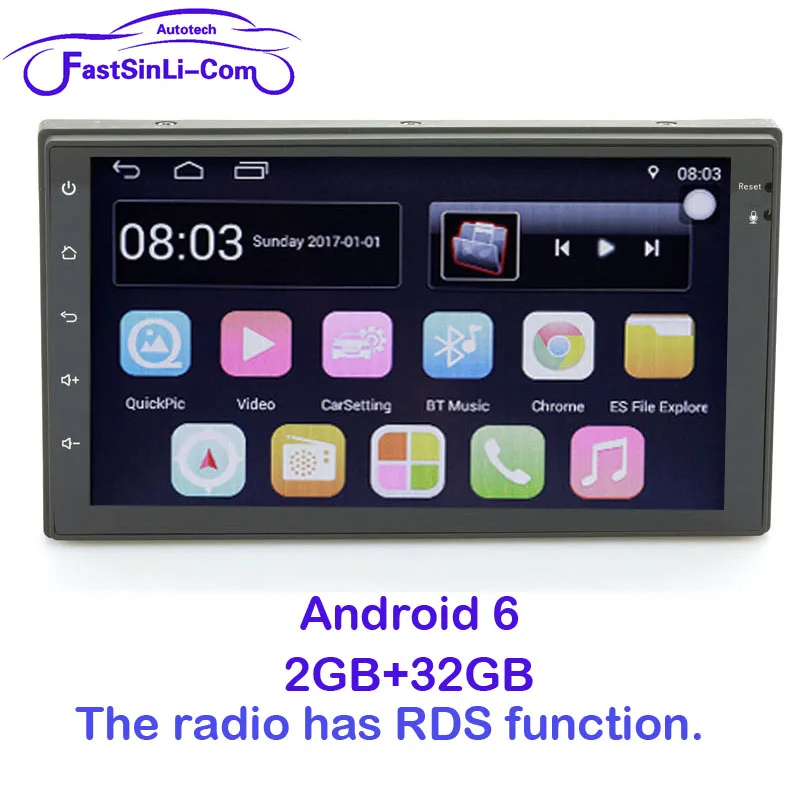 2 ГБ + 32 Android 8 7 &quotавтомобильный радиоприемник дюймов 2din DVD 1024x600 gps навигация Bluetooth