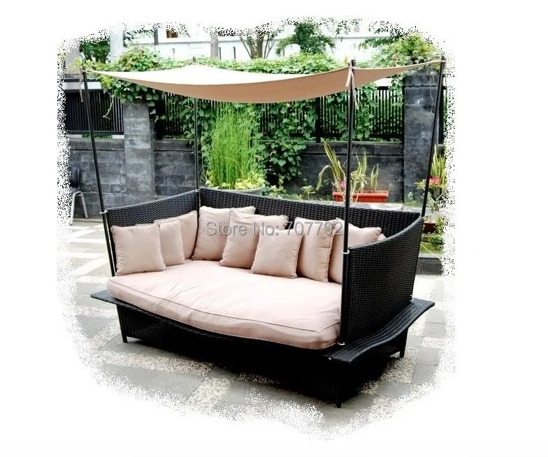 Уличная Плетеная садовая шезлонг для любой погоды|outdoor wicker|daybed outdoordaybed chaise |