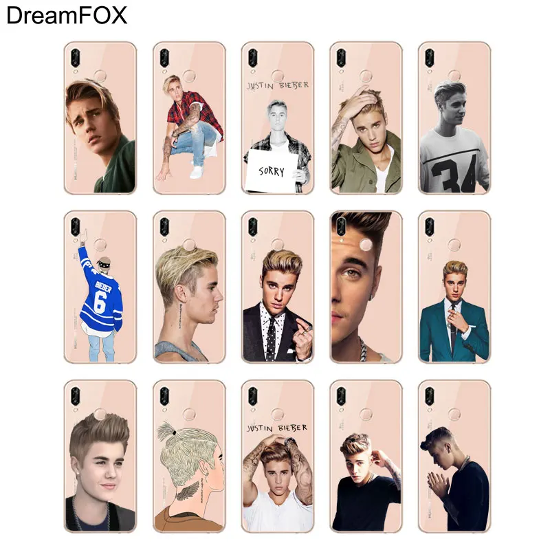 DREAMFOX L061 Джастин Бибер Мягкий ТПУ силиконовый чехол для huawei Honor 6A 6C 7X9 10 P20 P30 Lite Pro P