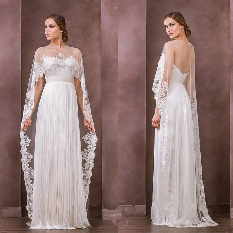 Свадебная накидка на шею кружево чистая аппликация Болеро/жакет прозрачная