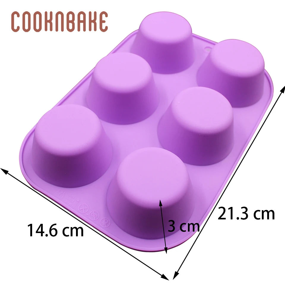 COOKNBAKE силиконовая форма для кексов Круглый Силиконовый маленький инструмент для выпечки торта льда для пудинга и желе Кондитерская форма ручной работы