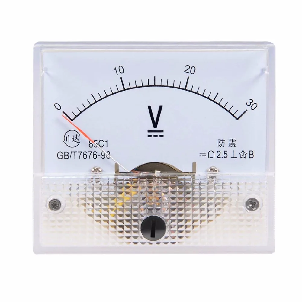 Указатель Напряжения постоянного тока 0 20 в 5 10 15 30 50 250 300 500 в|panel meter voltmeter|panel metervoltage