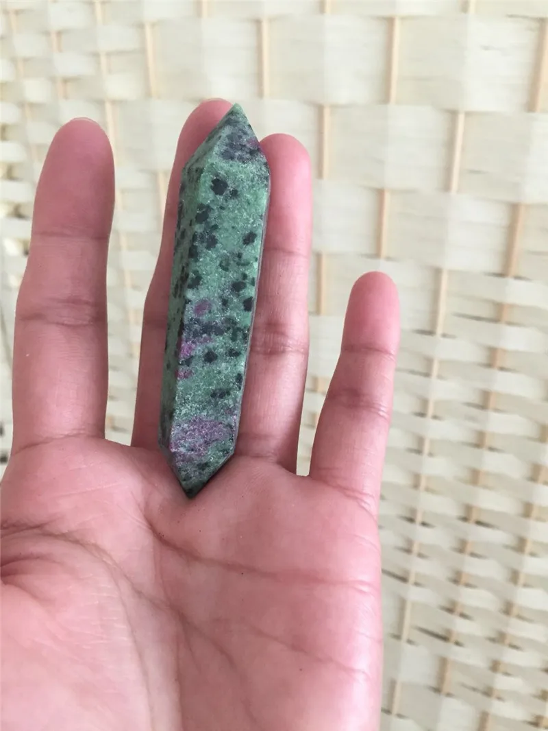 Energy Gems 100% натуральный рубиновый камень кварцевый кристалл с двойным завершением