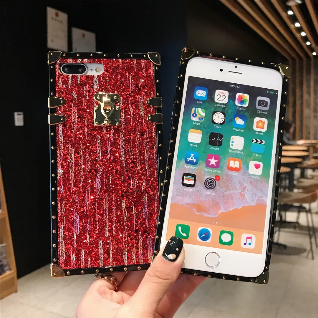 Европейский роскошный блестящий метеоритный чехол для душа IPhone X XS MAX XR 7 8 Plus с