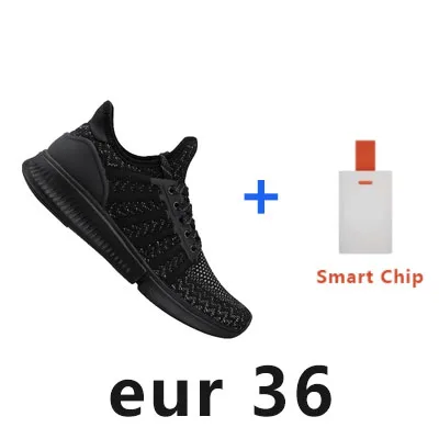 Black EUR 36 Xiaomi Mijia Женская умная обувь женские профессиональные спортивные кроссовки для бега поддержка смарт чип - Цвет: Black EUR 36