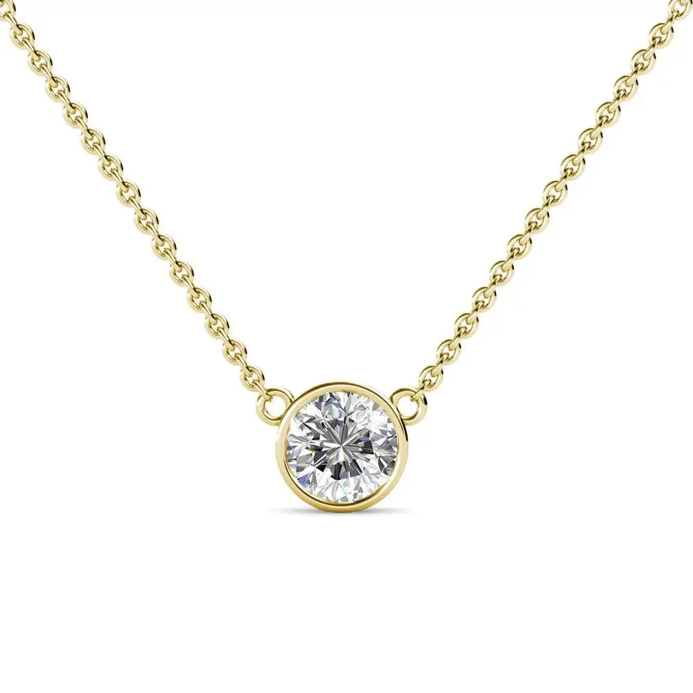 9mm 10K yellow gold AEAW Real 10 белого и желтого золота Удивительные 3 Carat ct G Цвет Выращенный в лаборатории Муассанит с алмазными подвесками, замшевые женские ботинки& Цепочки и ожерелья для Для женщин - Цвет камня: 9mm 10K yellow gold